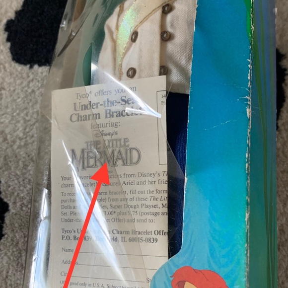 🚫SOLD•E✝️SY🚫 Vintage 91-92 Little Mermaid ‘Eric & Ariel’ Dolls - Picture 10 of 13